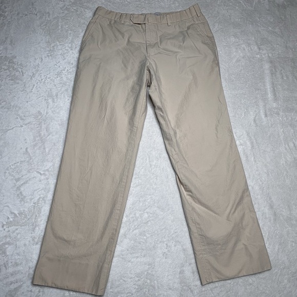 Brooks Brothers Other - Brooks Brothers Fitzgerald Light Tan Straight Leg‎ Pants Mens 35 X 30 Cotton